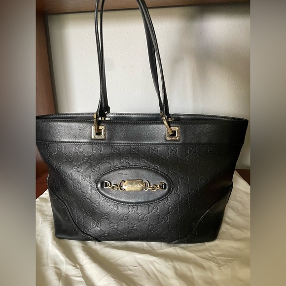 Gucci Black Leather Handbag - Picture 9 of 13